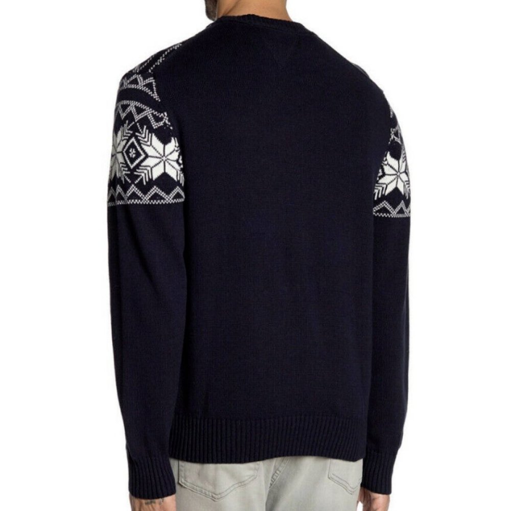 Weatherproof Fair Isle Mesh Crew Neck Sweater - Picture 2 of 3